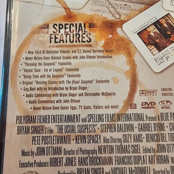The Usual Suspects Special Edition DVD New & Sealed With Special Features - Picture 6 of 6